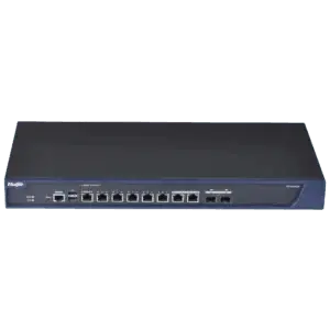 Enregistreur vidéo réseau NVR, boîtier noir avec ports pour caméras de vidéosurveillance HD