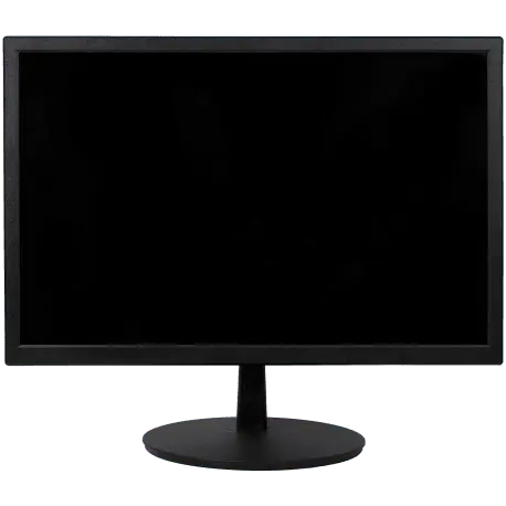 Écran de surveillance HD noir sur support, matériel de vidéosurveillance sécurité