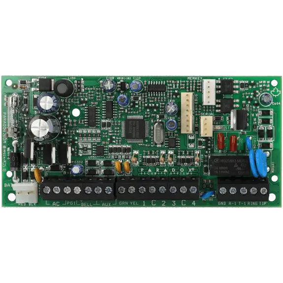 Centrale câblée PARADOX de 4 zones sur plaque / Référence SP4000 - TSA Distribution