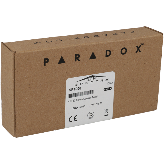Centrale câblée PARADOX de 4 zones sur plaque / Référence SP4000