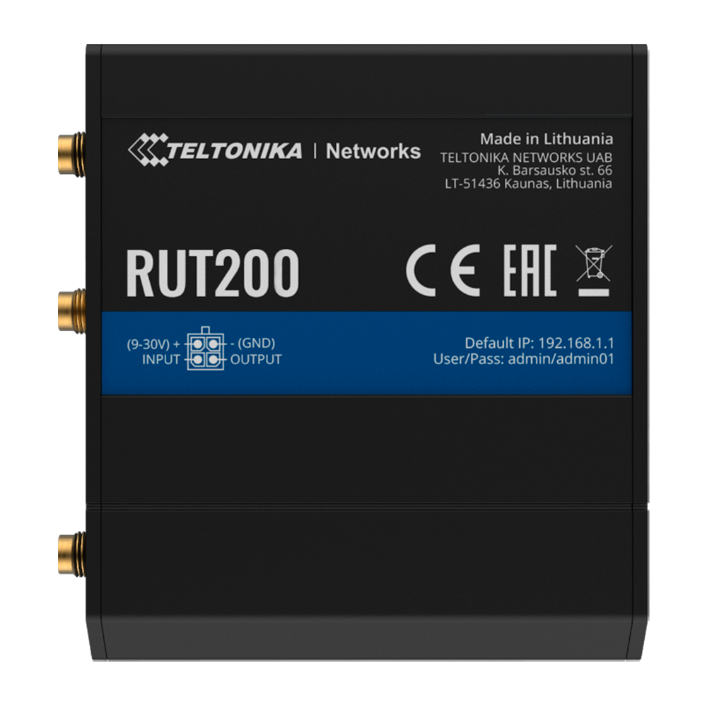 Routeur Teltonika 4G Industriel / Référence TK-RUT200