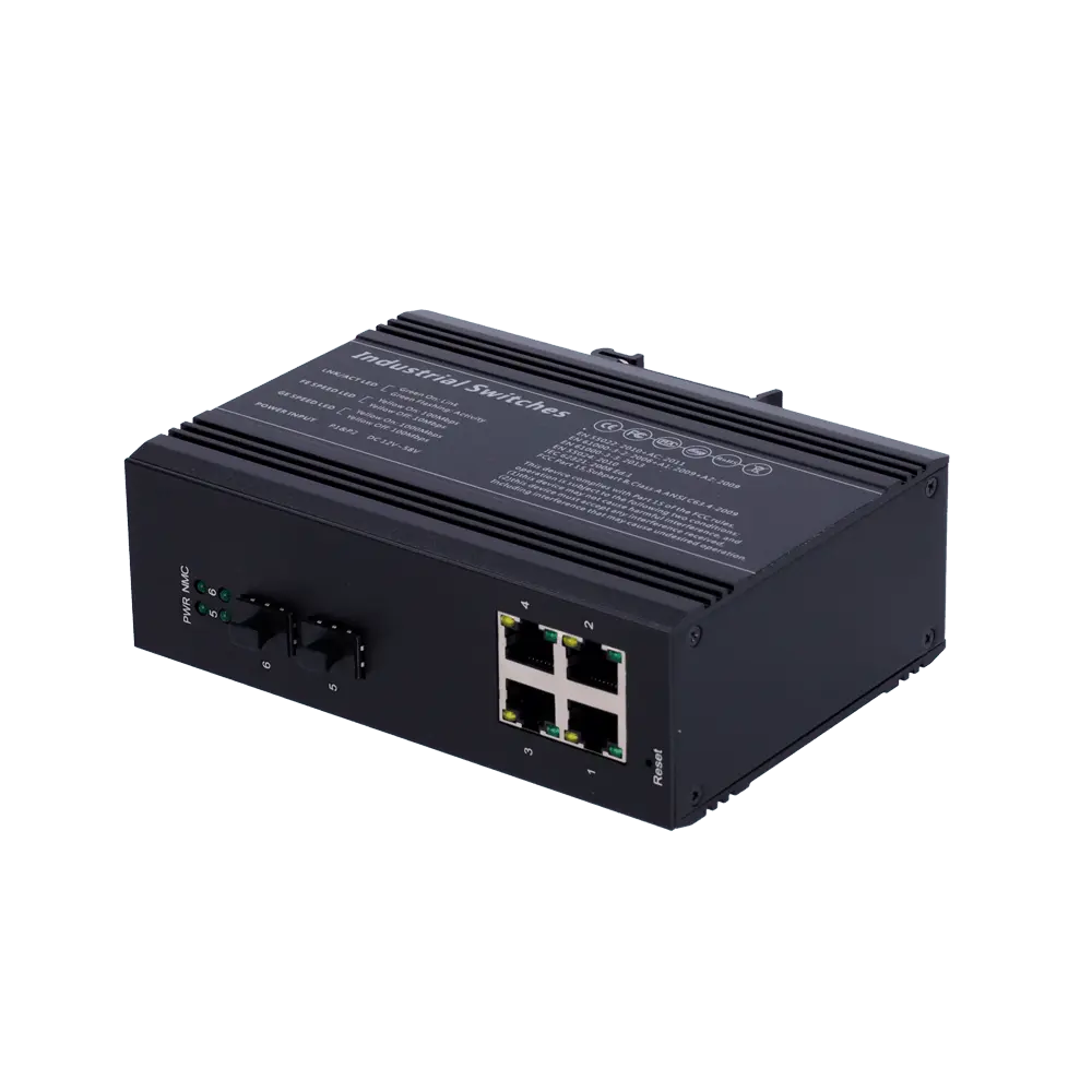 Switch PoE / Référence SW0604HIPOE-MGF-120-DIN - TSA Distribution