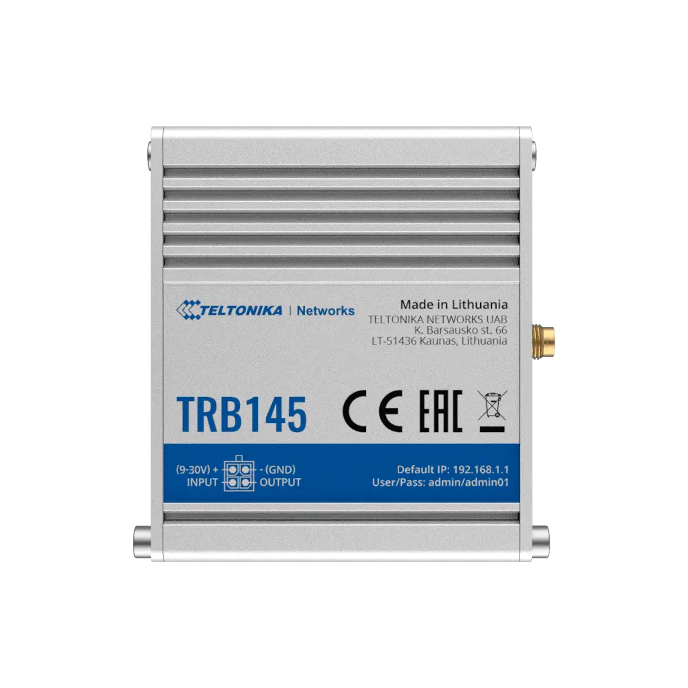 Passerelle Teltonika 4G Industriel / Référence TK-TRB145 - TSA Distribution