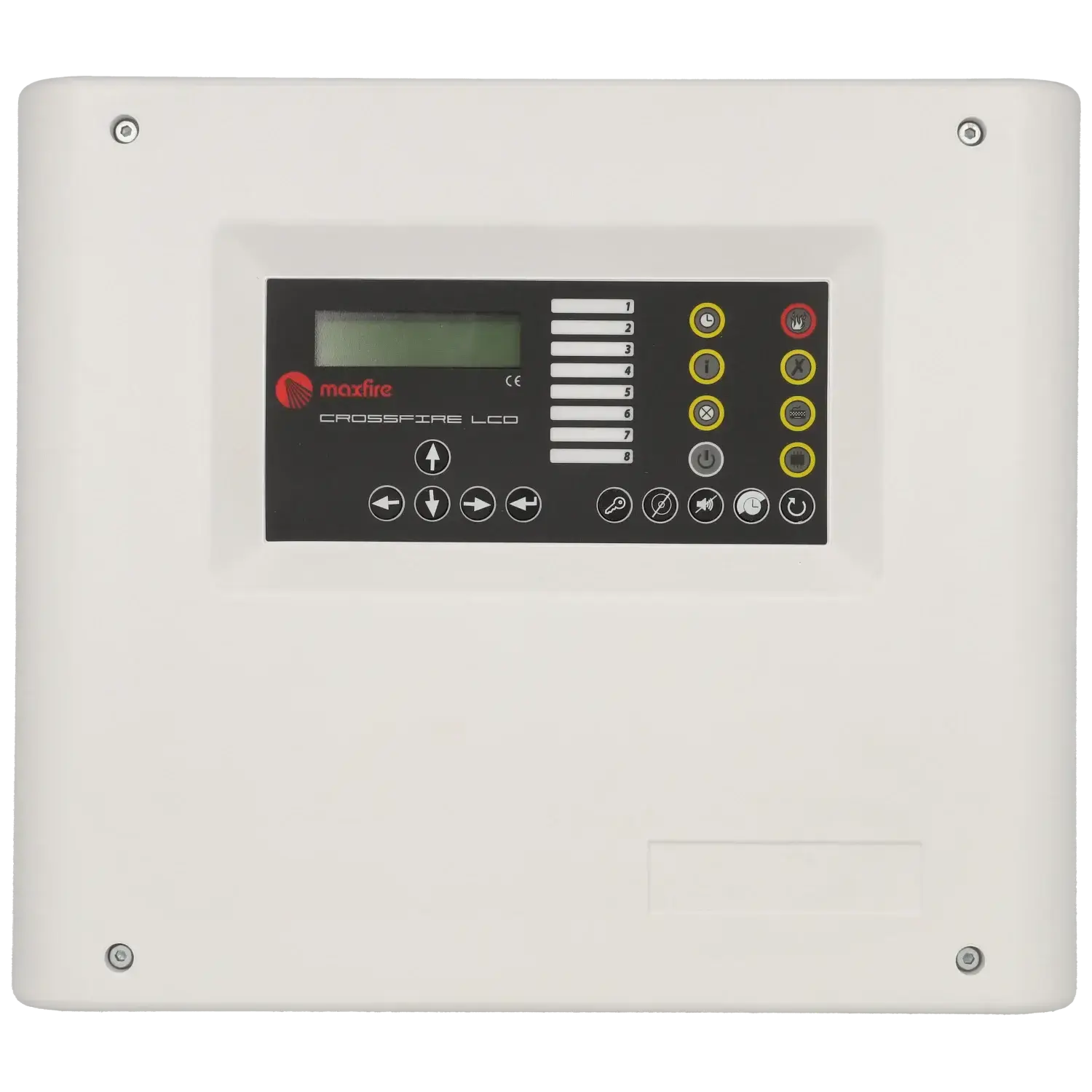 Centrale d'incendie 4 zones avec écran LCD