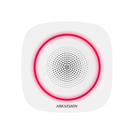 Sirène radio intérieure AX PRO HIKVISION / Référence DS-PS1-I-WE (Rouge)