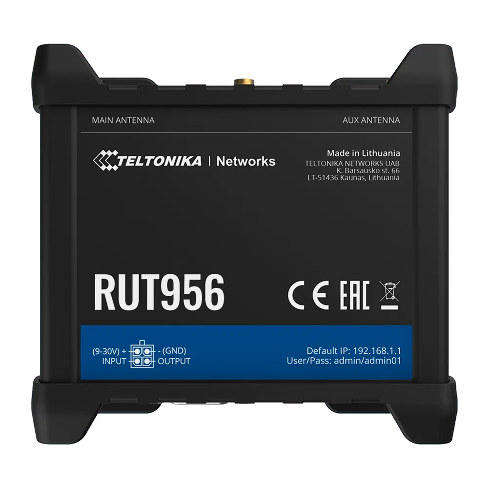 Routeur Teltonika 4G Industriel / Référence TK-RUT956 - TSA Distribution