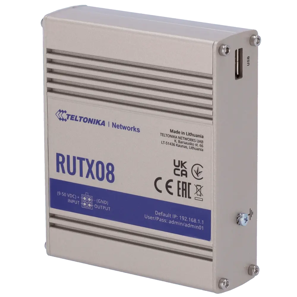 Routeur industriel Teltonika / Référence TK-RUTX08 - TSA Distribution