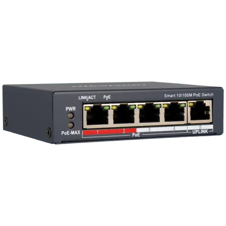 Switch cloud HIKVISION PRO 5 ports avec 4 ports PoE / Référence DS-3E1105P-EI - TSA Distribution
