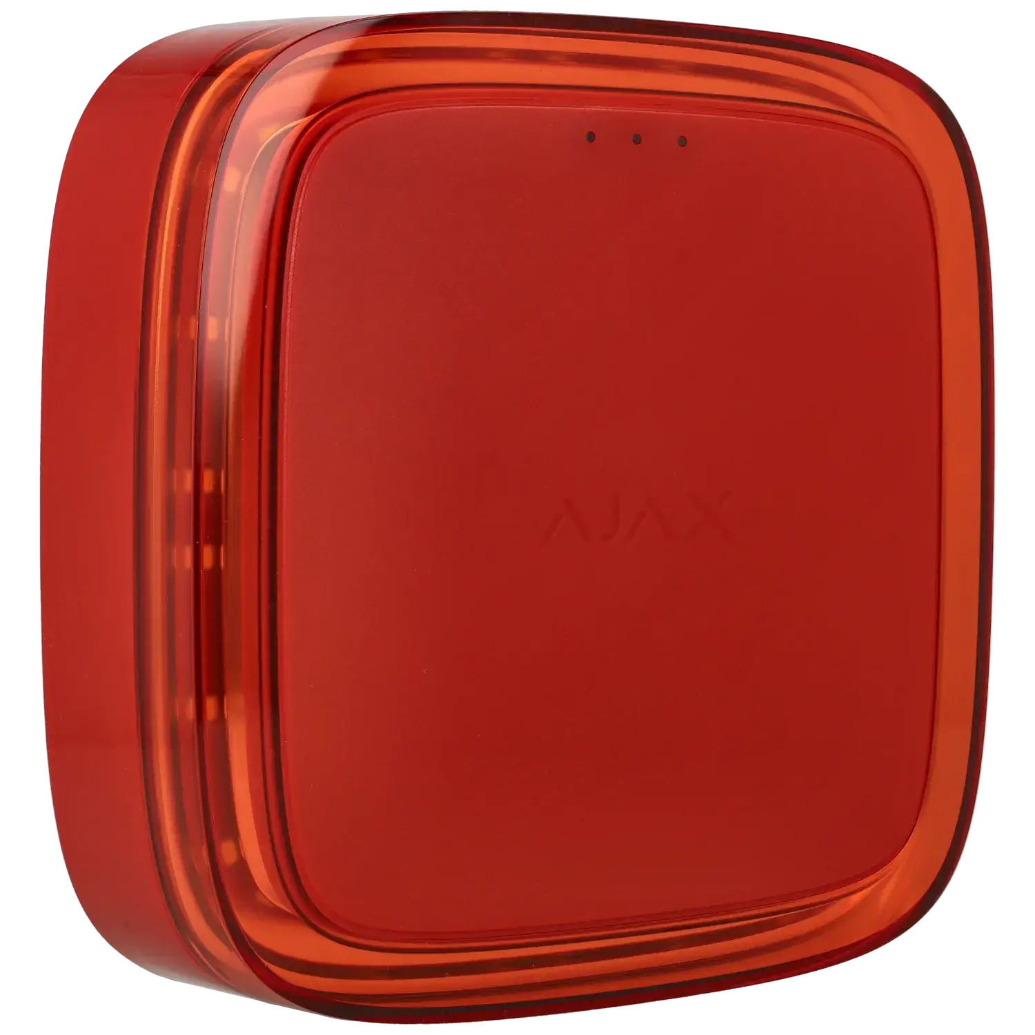 sirène visuelle AJAX, EN54-VAD-R, alarme visuelle rouge, dispositif d’alerte lumineux, système AJAX, sécurité sans fil, sirène rouge AJAX, alarme certifiée EN54, signal lumineux rouge, alarme visuelle sans fil,