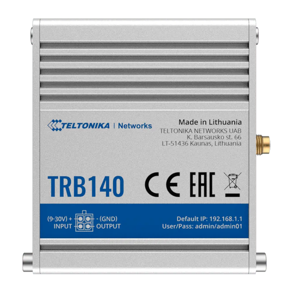 Passerelle Teltonika 4G Industriel / Référence TK-TRB140 - TSA Distribution