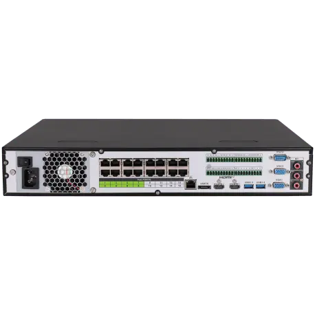 Enregistreur IP DAHUA pour 16 canaux et 32 mpx de résolution avec 16 ports PoE / Référence NVR5416-16P-EI - TSA Distribution