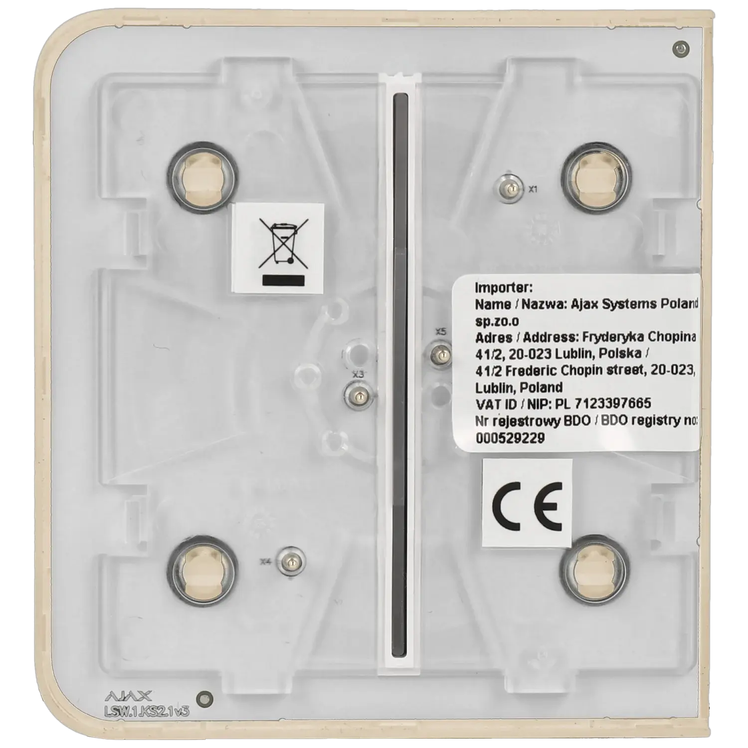 Panneau d'interrupteurs latéraux doubles / Référence SIDEBUTTON-2G-IVO TSA Distribution