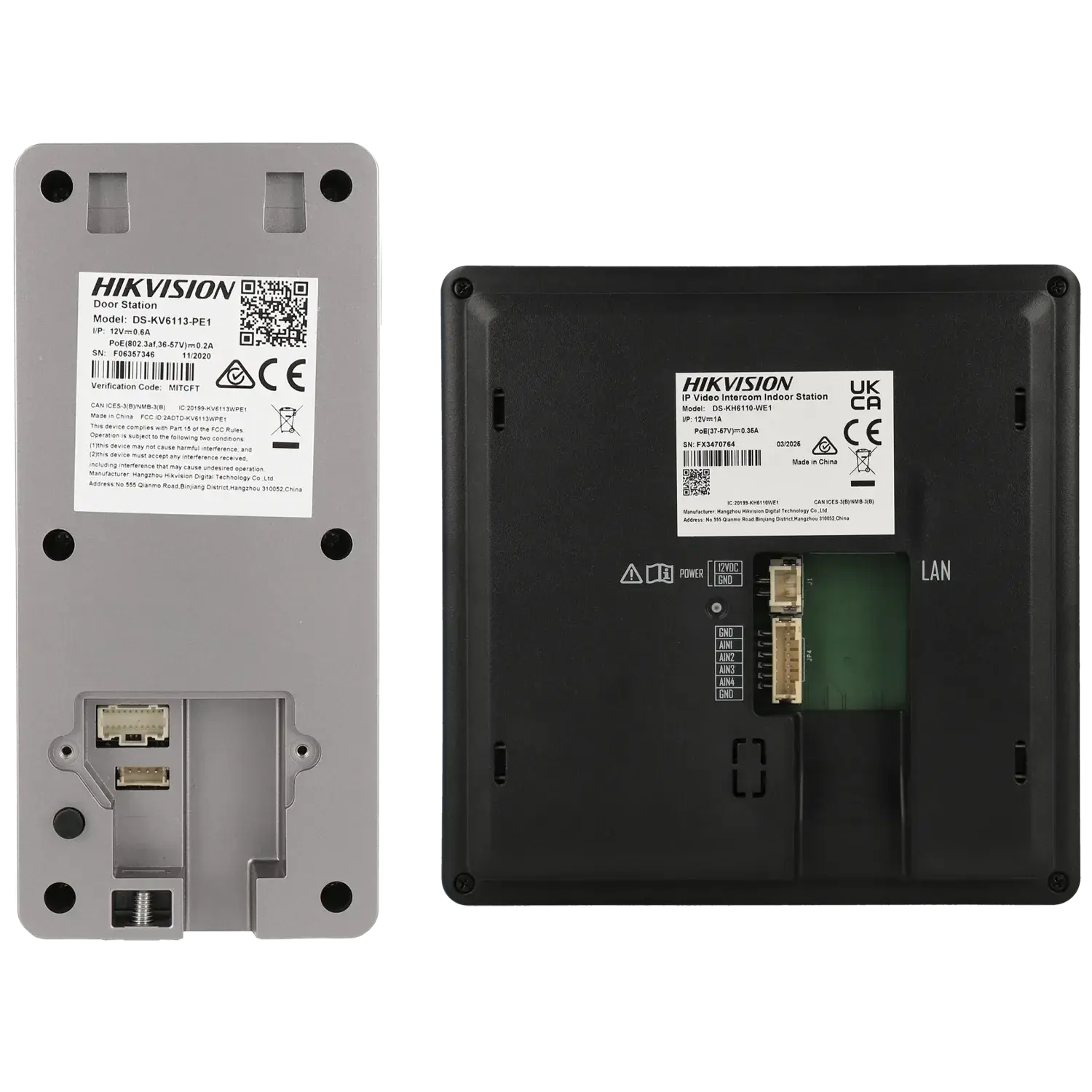 Kit portier vidéos HIKVISION / Référence DS-KIS606-P