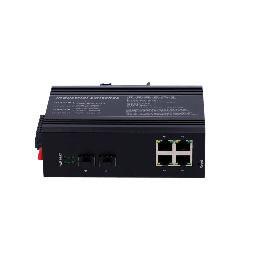 Switch PoE / Référence SW0604HIPOE-MGF-120-DIN - TSA Distribution
