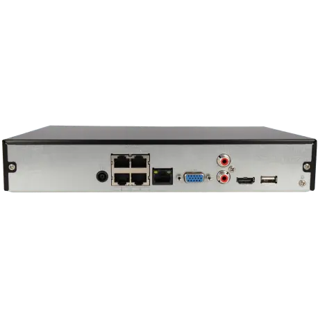 Enregistreur IP DAHUA pour 4 canaux et 12 mpx de résolution avec 4 ports PoE / Référence NVR2104HS-P-I2 - TSA Distribution
