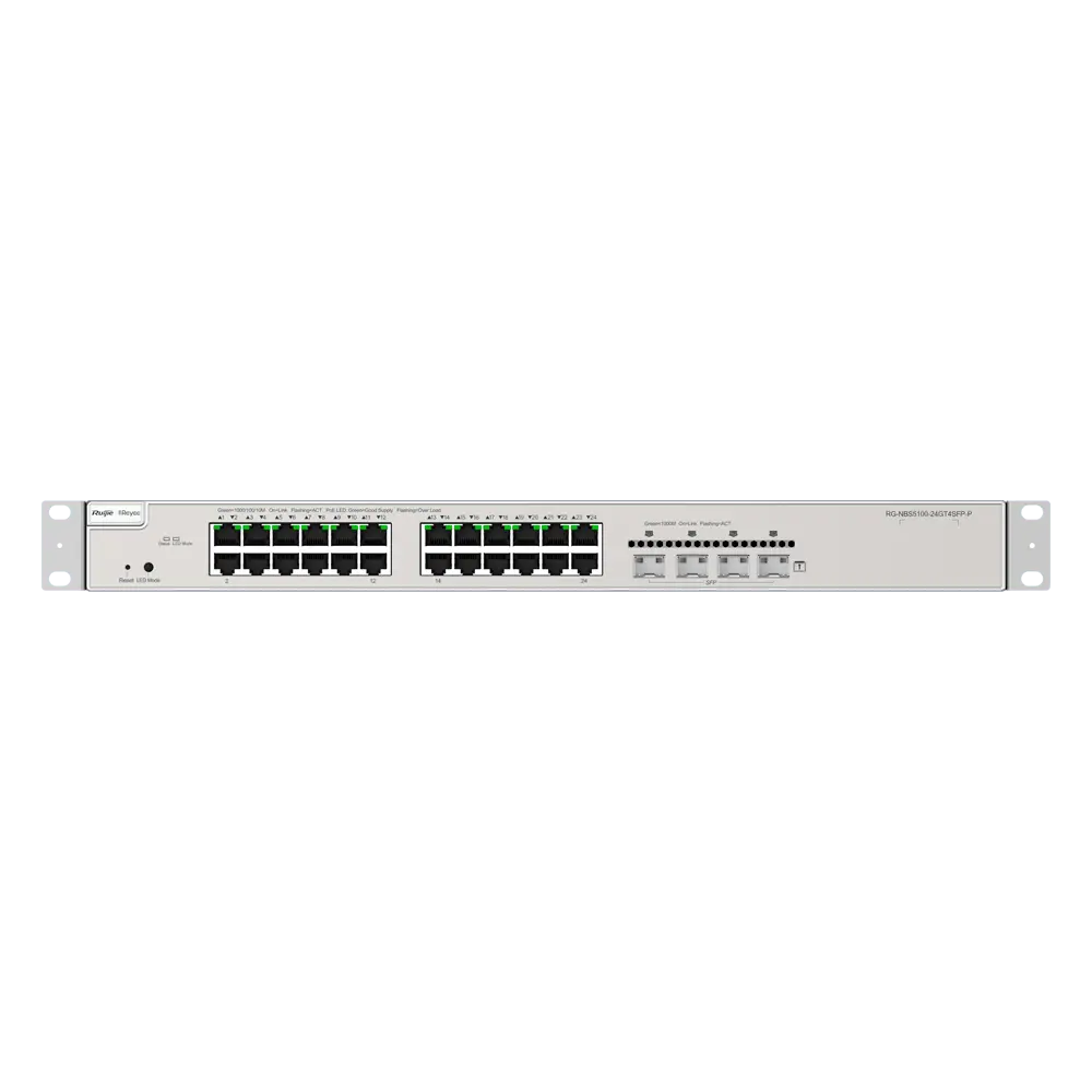 Switch PoE Cloud Layer 3 Reyee / Référence RG-NBS5100-24GT4SFP-P - TSA Distribution