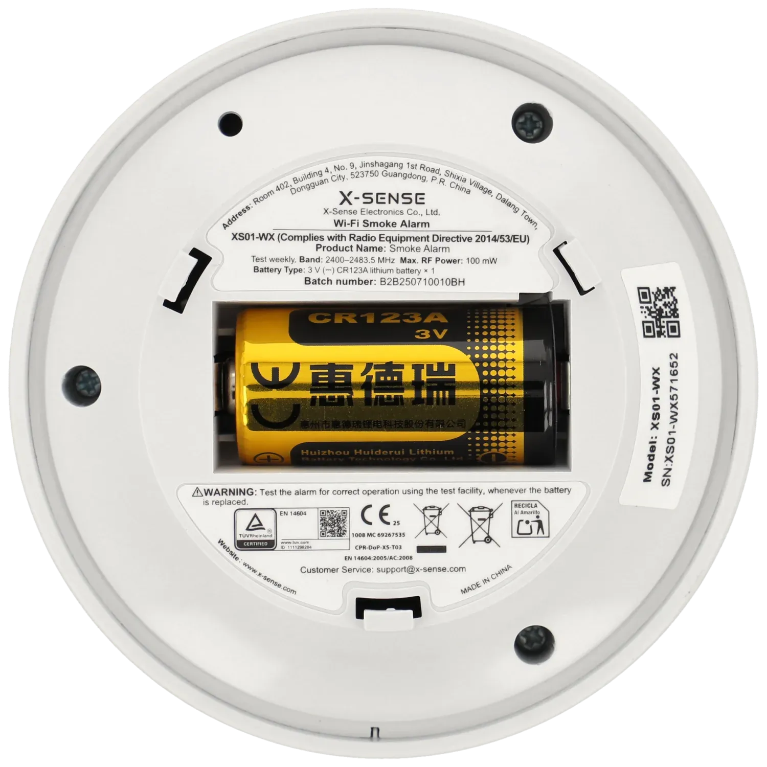 Détecteur de fumée autonome X-SENSE avec Wifi / Référence XS01-WX