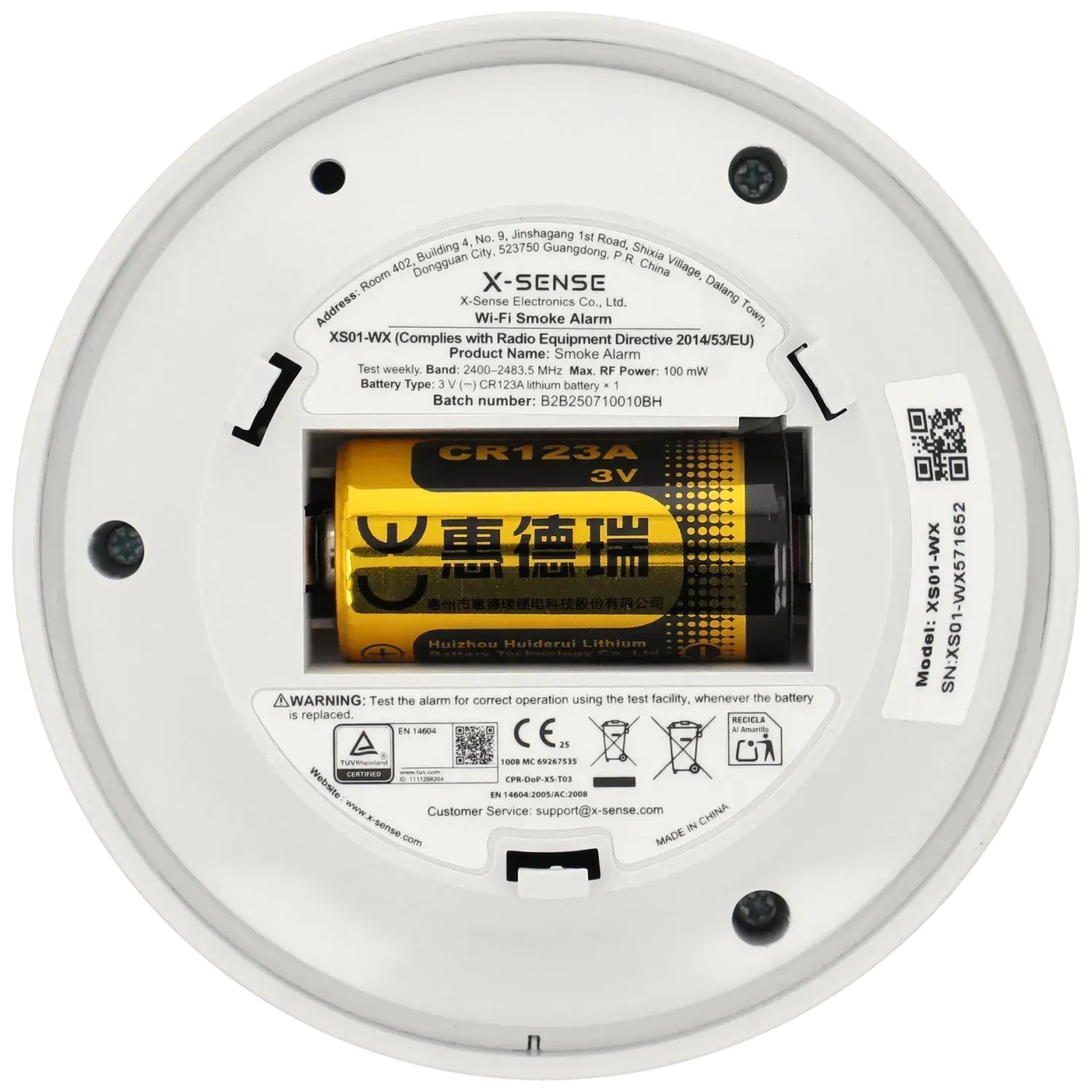 Détecteur de fumée autonome X-SENSE avec Wifi / Référence XS01-WX