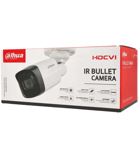 Caméra DAHUA compactes HD-CVI avec 5 mégapixels et objectif fixe / Référence HAC-HFW1500TL-A-S2 - TSA Distribution