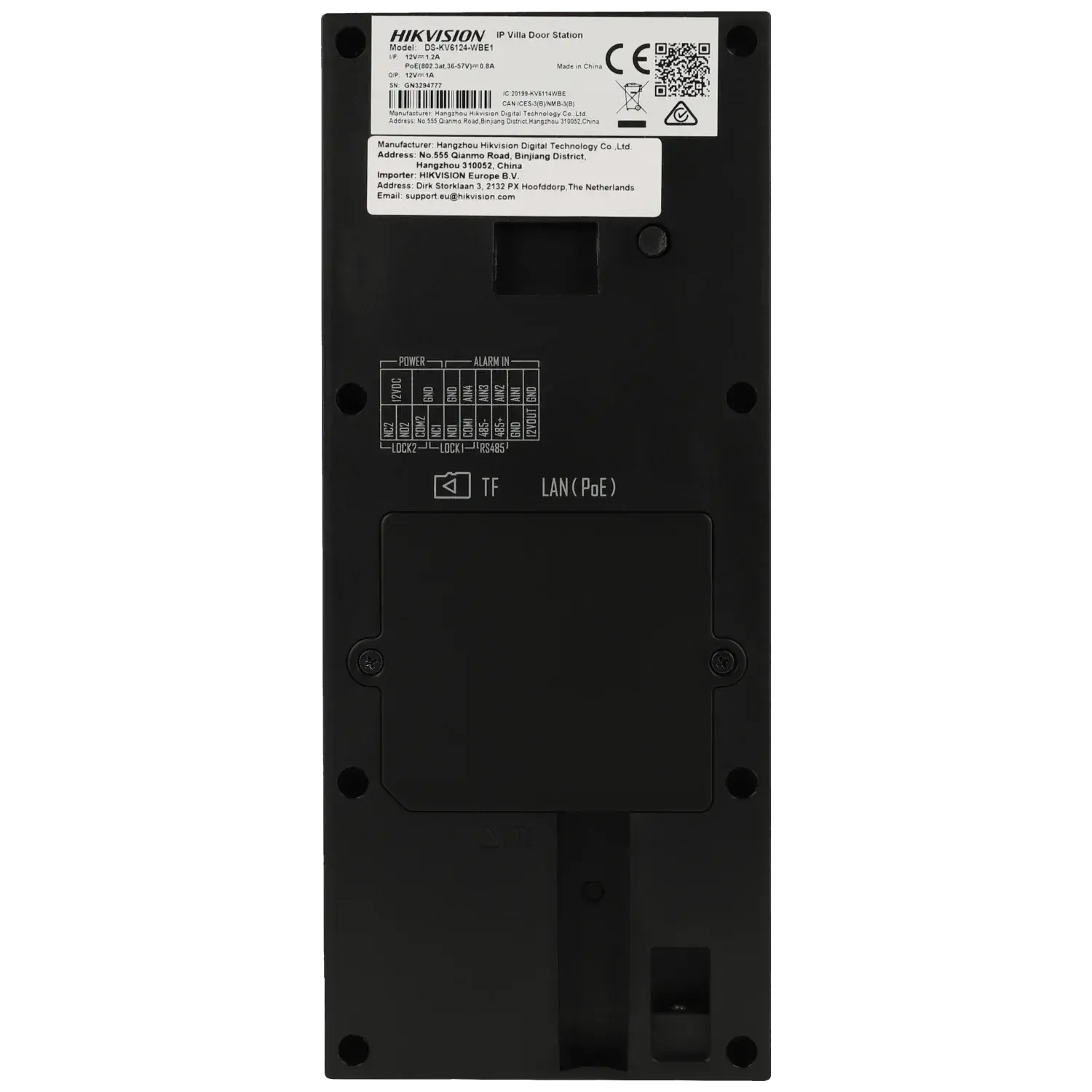 Portier vidéo HIKVISION IP de surface / Référence DS-KV6124-WBE1