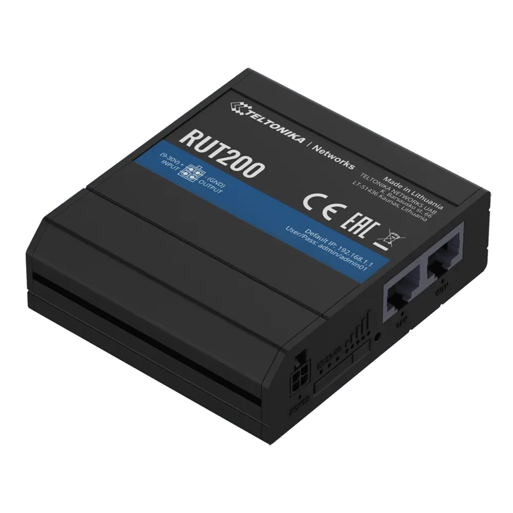 Routeur Teltonika 4G Industriel / Référence TK-RUT200 - TSA Distribution