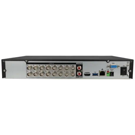 Enregistreur DAHUA 5 en 1 (hd-cvi, hd-tvi, ahd, analogique et ip) pour 16 canaux et 8 mpx de résolution maximale / Référence XVR5116H-4KL-I3 - TSA Distribution