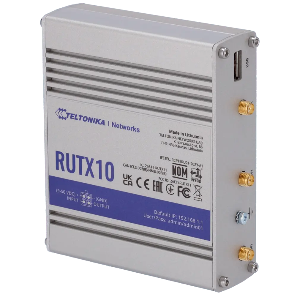 Routeur industriel Teltonika / Référence TK-RUTX10 - TSA Distribution