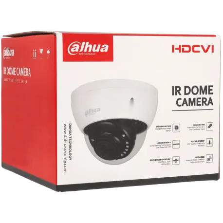 Caméra DAHUA mini-dôme HD-CVI avec 5 mégapixels et objectif fixe / Référence HAC-HDBW1500E-S2 - TSA Distribution
