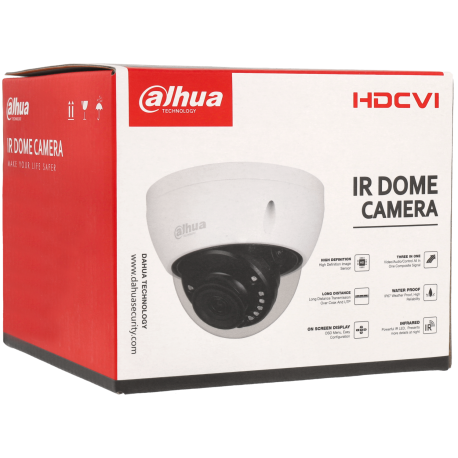 Caméra DAHUA mini-dôme HD-CVI avec 5 mégapixels et objectif fixe / Référence HAC-HDBW1500E-S2