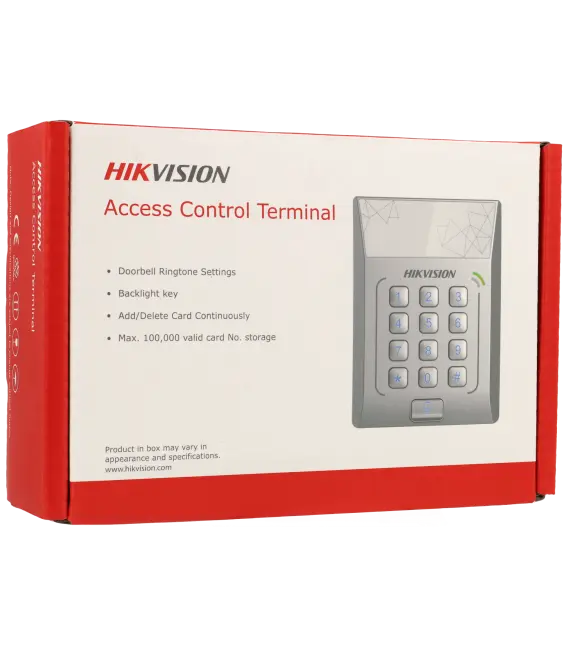 Contrôle d'accès intérieur HIKVISION avec clavier - carte EM card / Référence DS-K1T801E - TSA Distribution