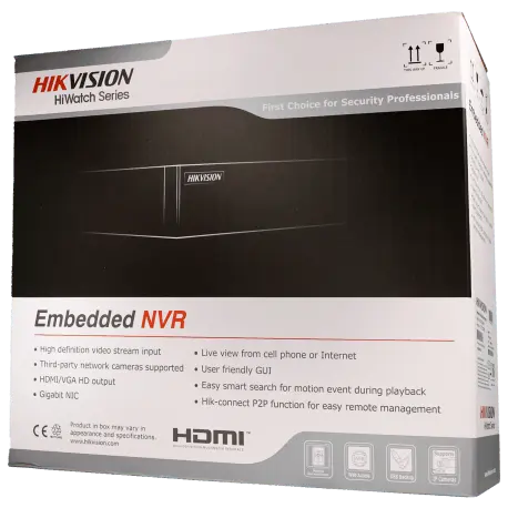 Enregistreur IP HIKVISION pour 8 canaux et 8 mpx de résolution avec 8 ports PoE / Référence HWN-5208MH-8P - TSA Distribution