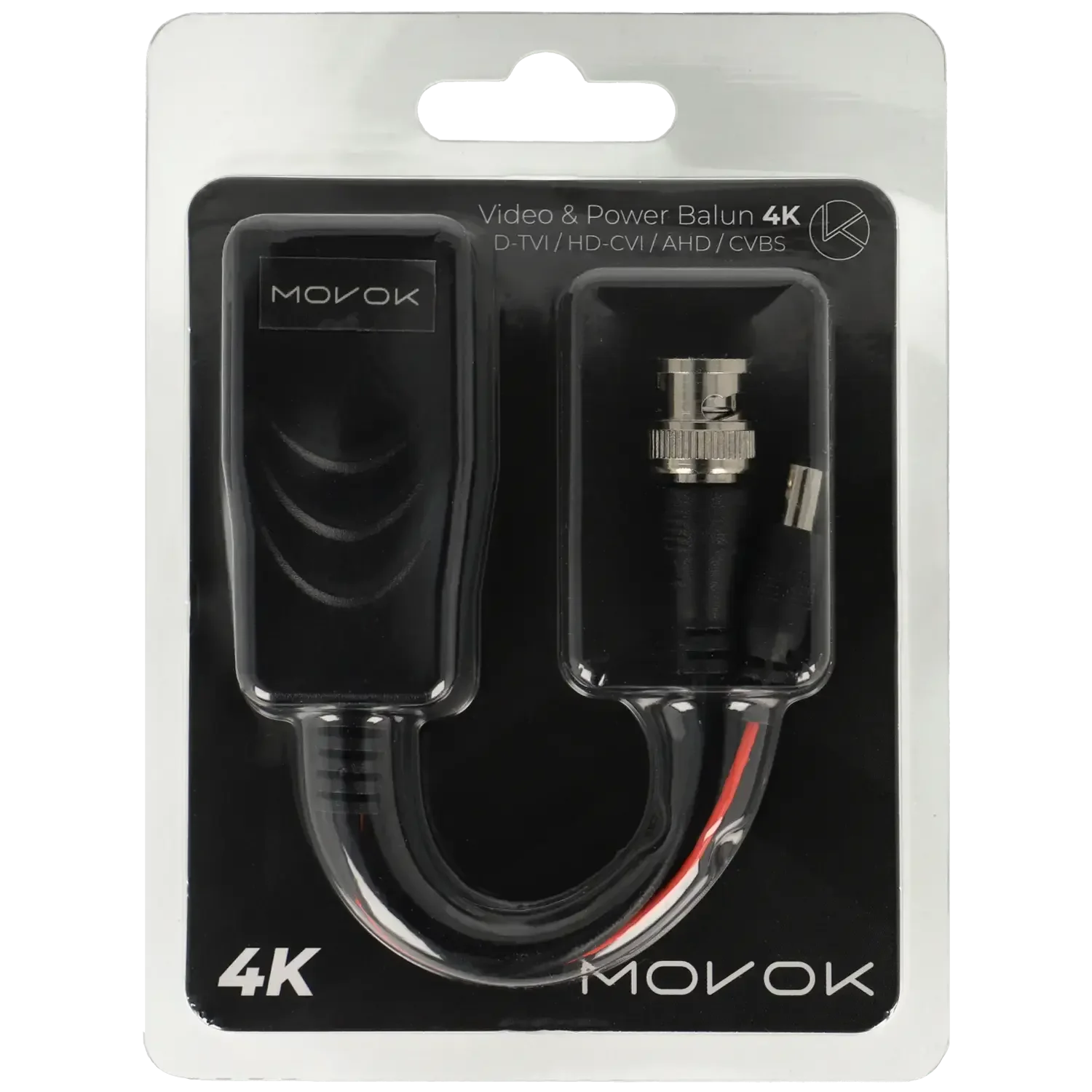 Balun vidéo - alimentation passif 2 unités / Référence VK-BALUN-4K-DC TSA Distribution