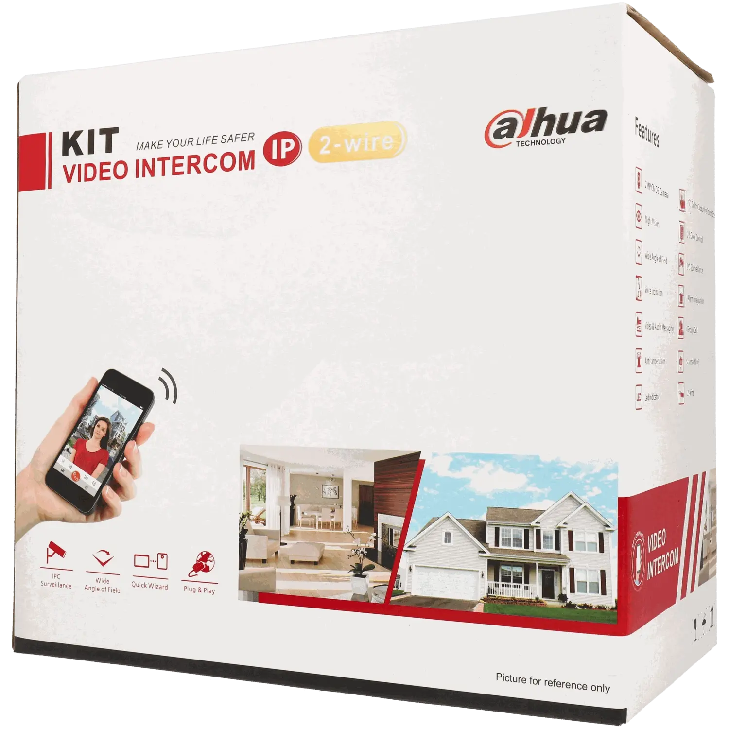 Kit portier vidéo DAHUA / Référence KTD01(S) TSA Distribution