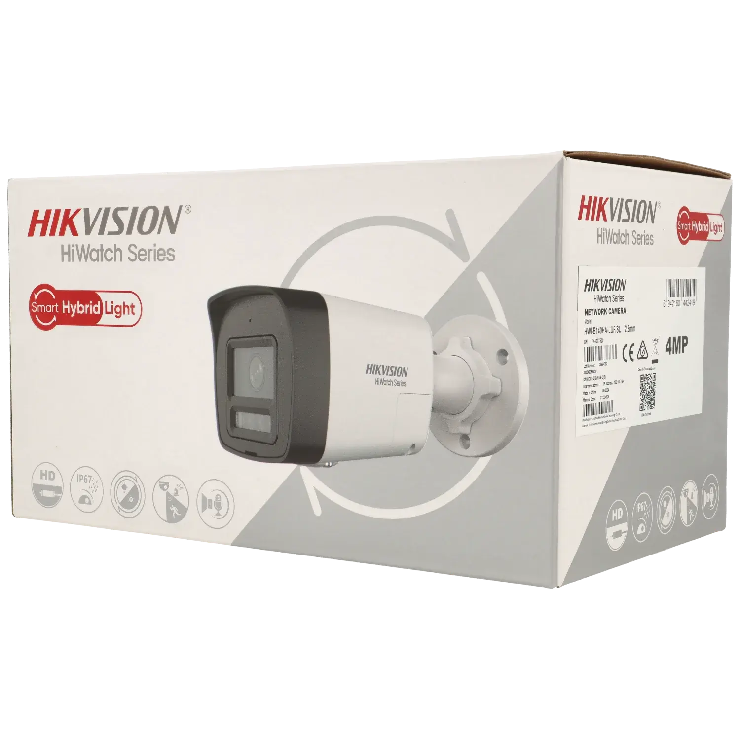 Caméra compactes IP HIKVISION avec 4 mégapixels et objectif fixe