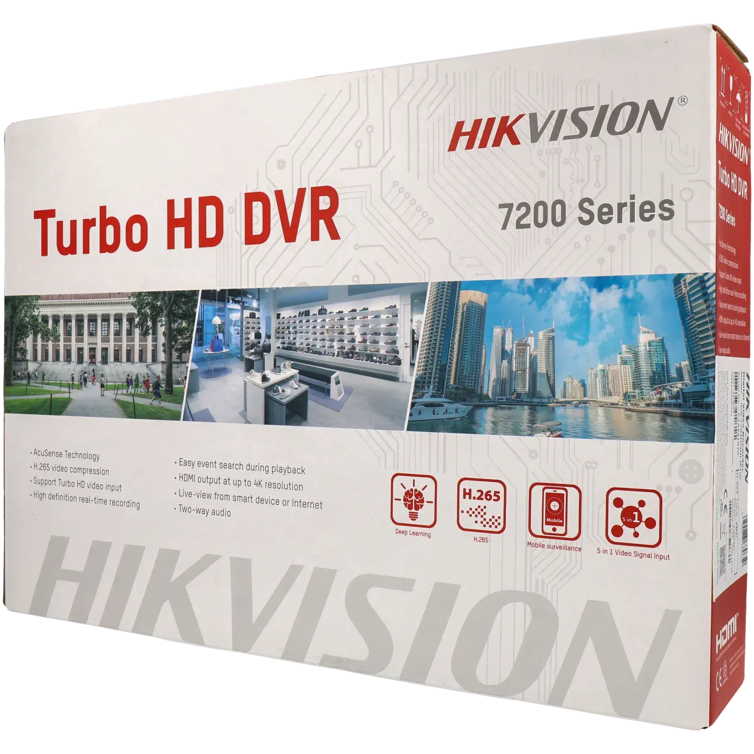 Enregistreur 5 en 1 HIKVISION (hd-cvi, hd-tvi, ahd, analogique et IP) pour 8 canaux et 8 mpx de résolution maximale