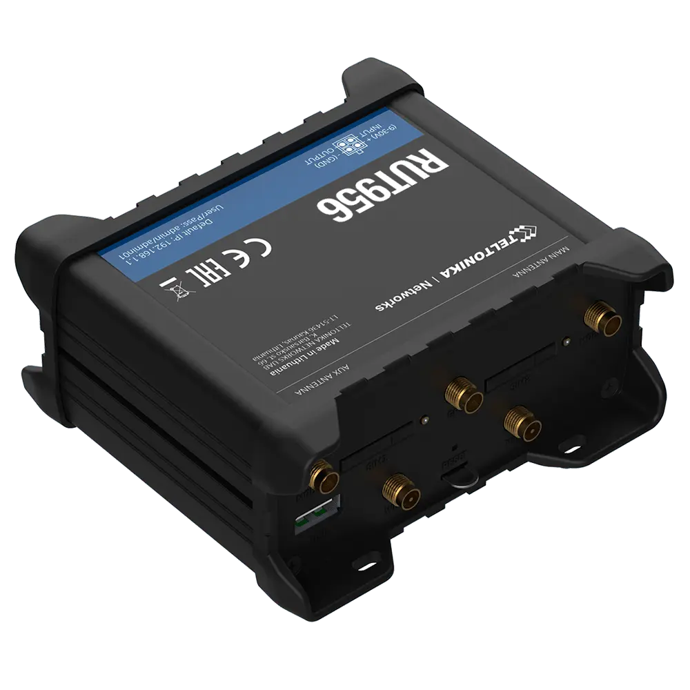 Routeur Teltonika 4G Industriel / Référence TK-RUT956 - TSA Distribution