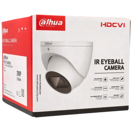 Caméra DAHUA mini dôme HD-CVI avec 2 mégapixels et objectif fixe / Référence HAC-HDW1200TLM