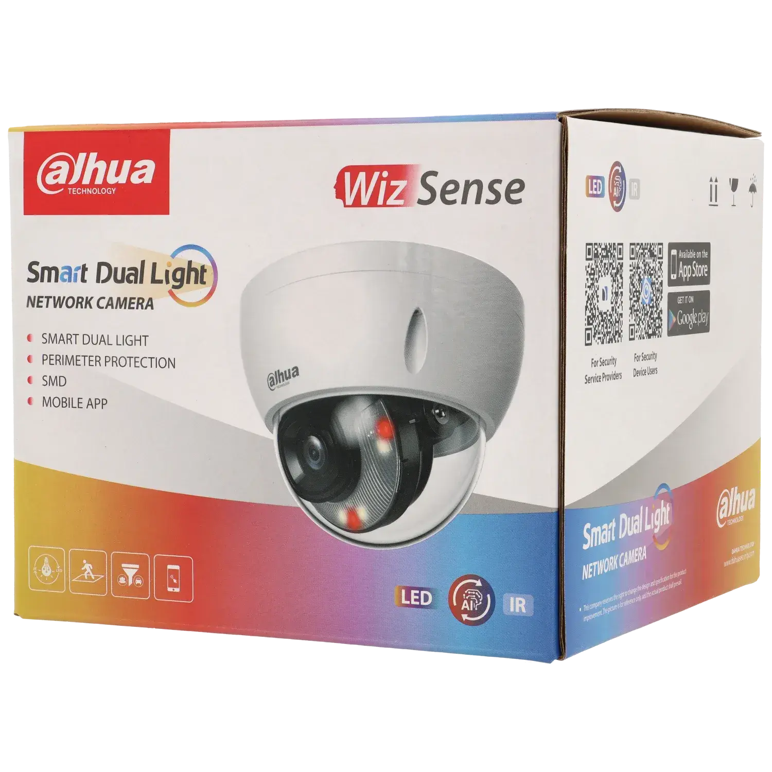 Caméra DAHUA mini dôme IP avec 8 mégapixels et objectif fixe / Référence IPC-HDBW2849E-S-IL TSA Distribution