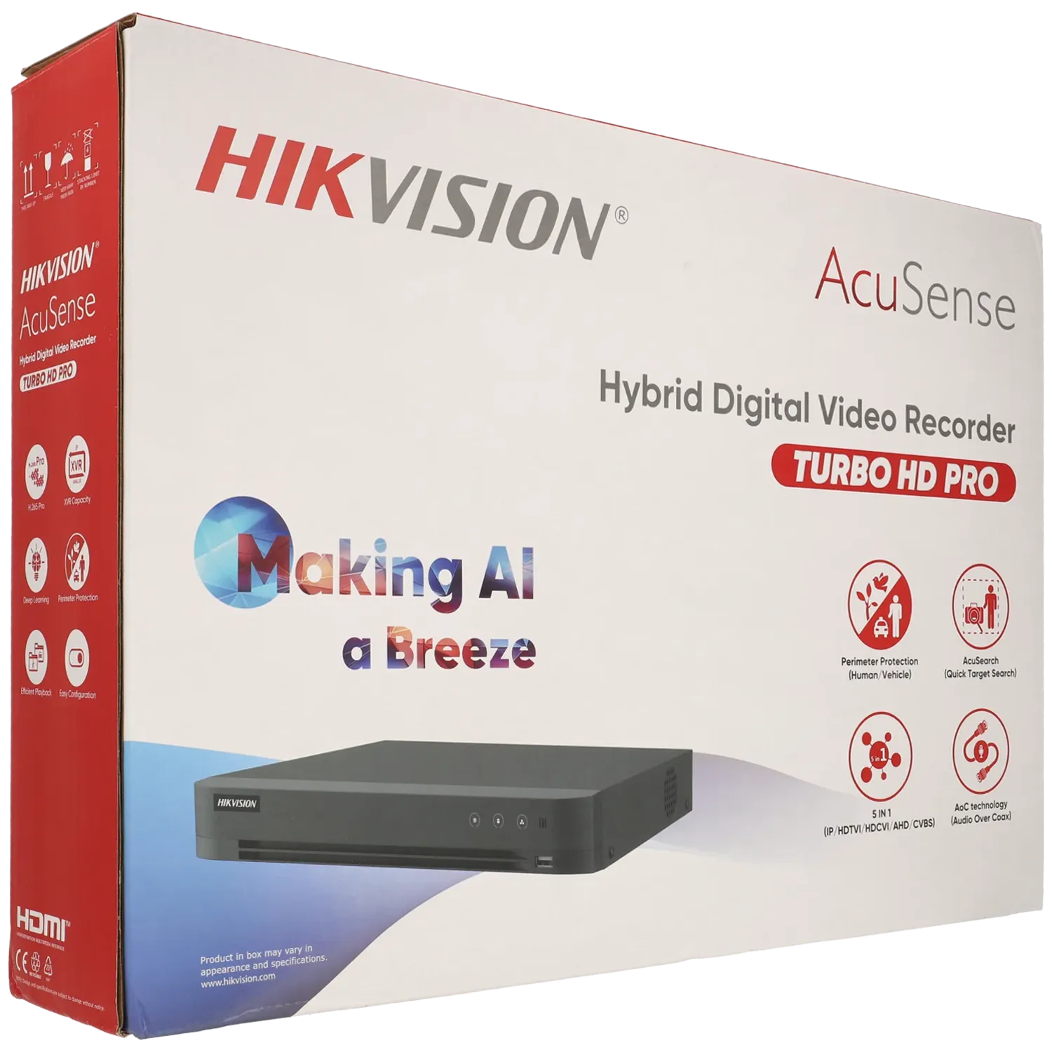 Enregistreur HIKVISION 5 en 1 (hd-cvi, hd-tvi, ahd, analogique et IP) pour 8 canaux et 2 mpx de résolution maximale / Référence IDS-7208HQHI-M1/XT