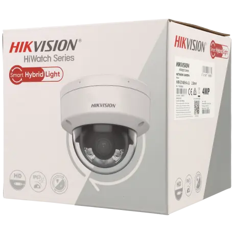 Caméra HIKVISION mini dôme IP avec 4 mégapixels et objectif fixe / Référence HWI-D140HA-LU - TSA Distribution
