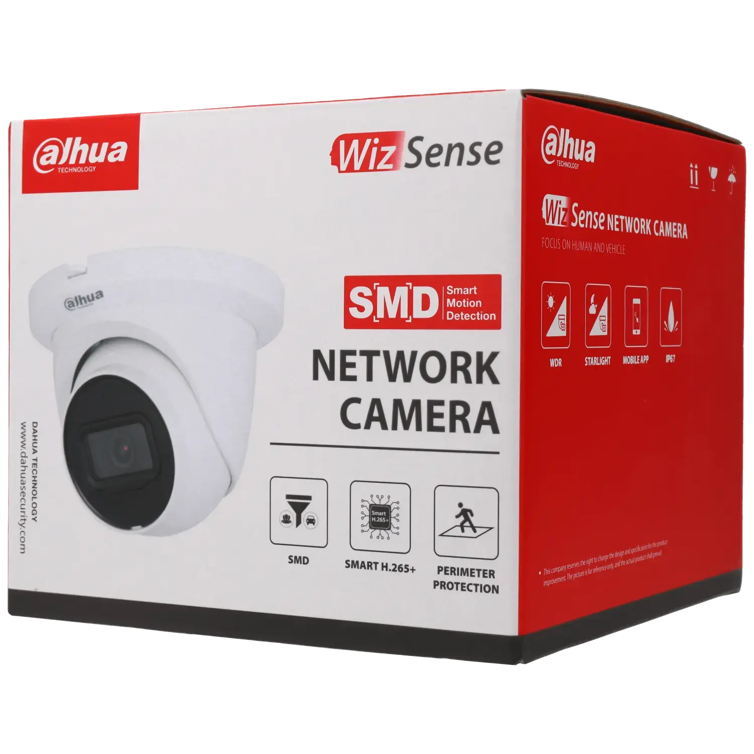 Caméra mini dôme IP DAHUA avec 5 mégapixels et objectif fixe