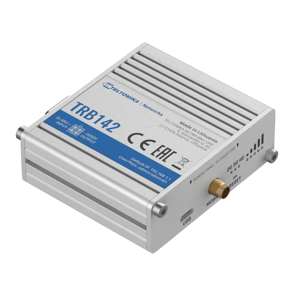 Passerelle Teltonika 4G Industriel / Référence TK-TRB142 - TSA Distribution