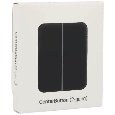 Double panneau d'interrupteurs central AJAX / Référence CENTERBUTTON-2G-B - TSA Distribution