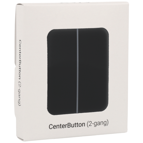 Double panneau d'interrupteurs central AJAX / Référence CENTERBUTTON-2G-B