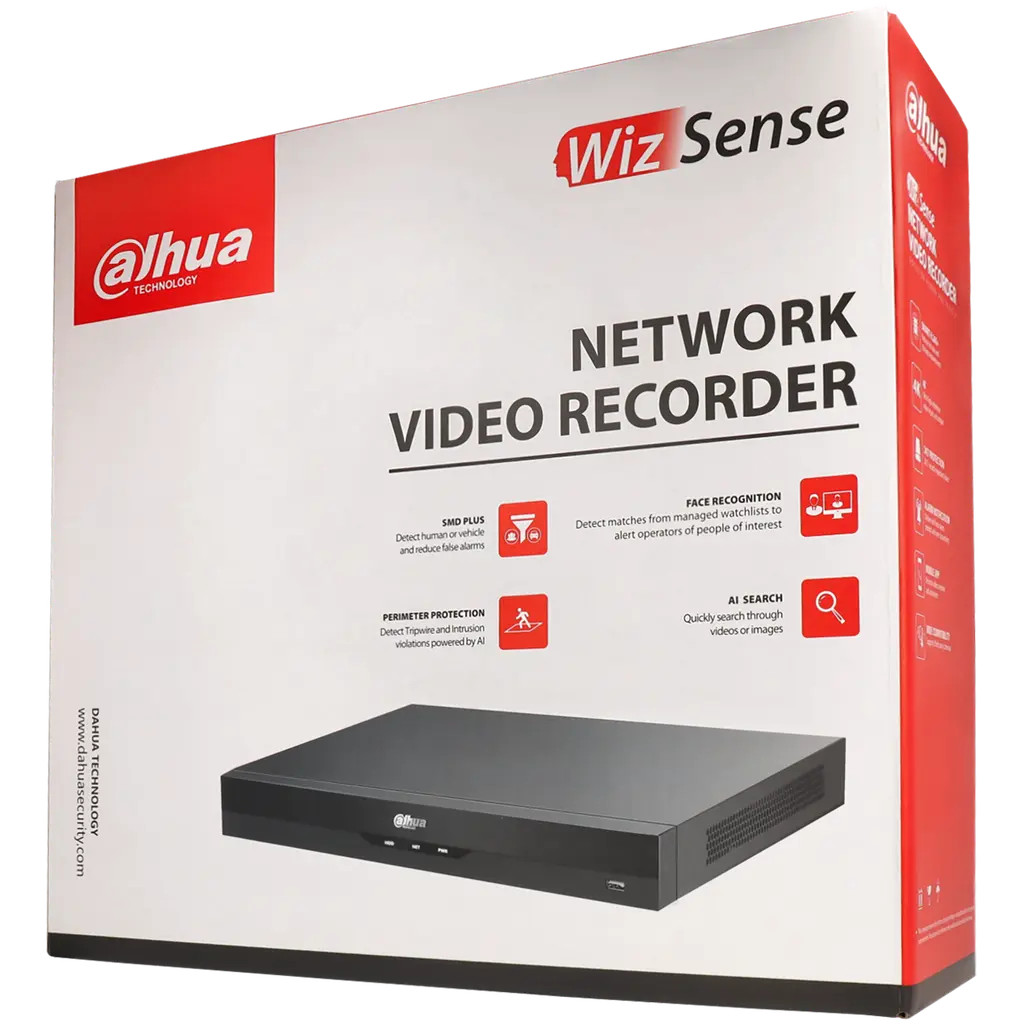 Enregistreur DAHUA IP pour 8 canaux et 16 mpx de résolution avec 8 ports PoE / Référence NVR4208-8P-EI - TSA Distribution