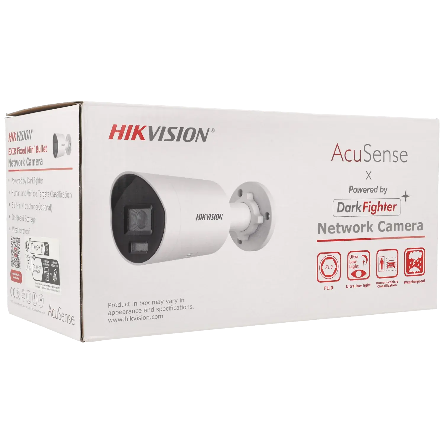 Caméra HIKVISION PRO compactes IP avec 4 mégapixels et objectif fixe / Référence DS-2CD2046G2H-IU - TSA Distribution
