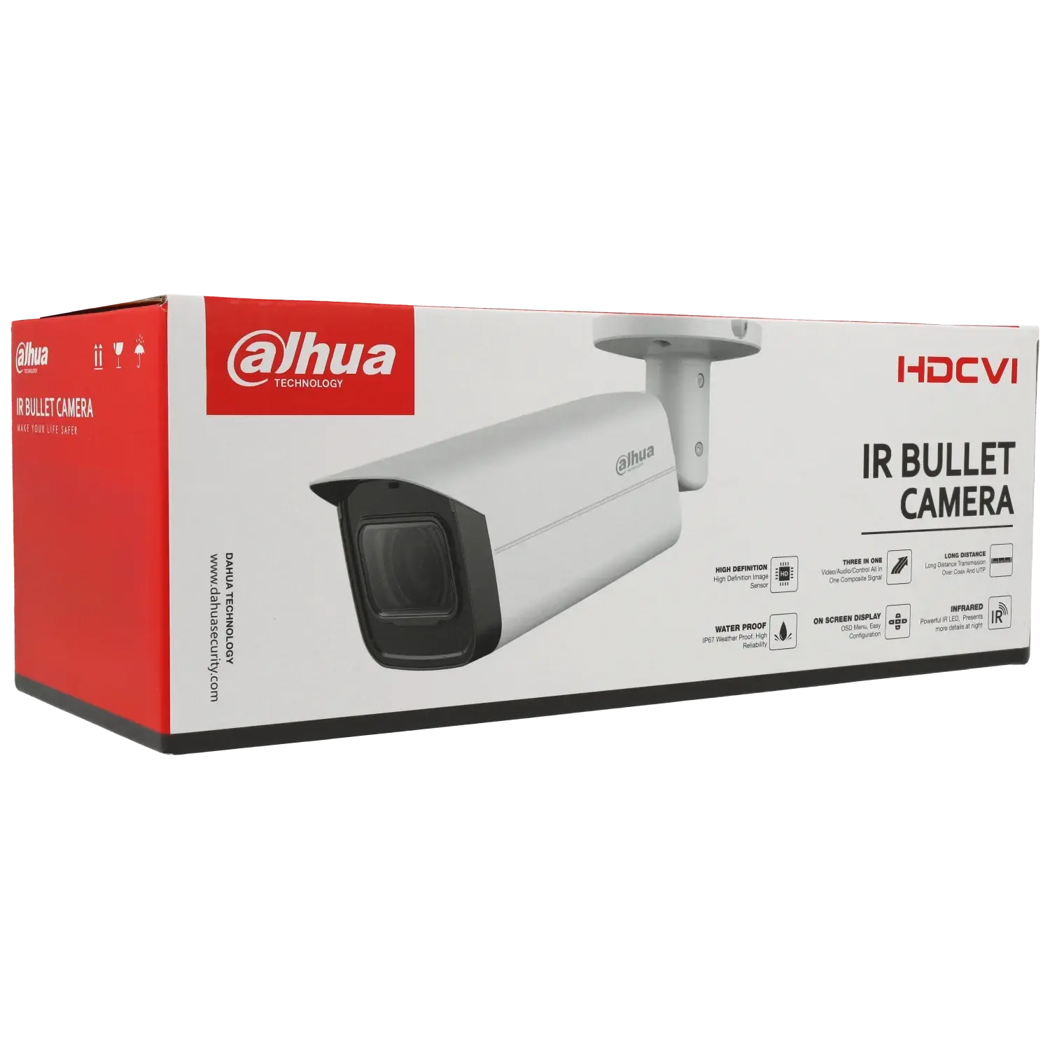 Caméra DAHUA compactes hd-cvi avec 8 mégapixels et objectif zoom optique / Référence HAC-HFW2802TU-Z-A-S2-DIP - TSA Distribution