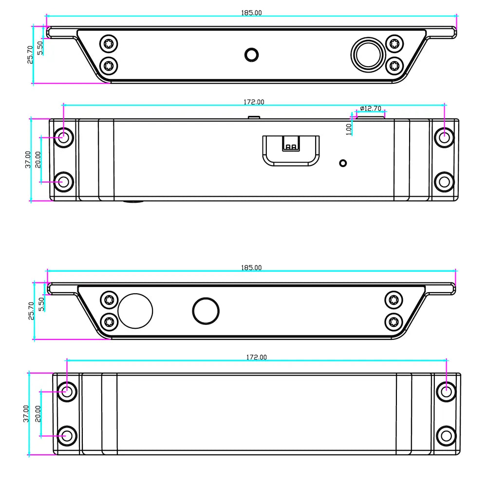 Serrure de sécurité électromécanique / Référence YB-500IN-LED