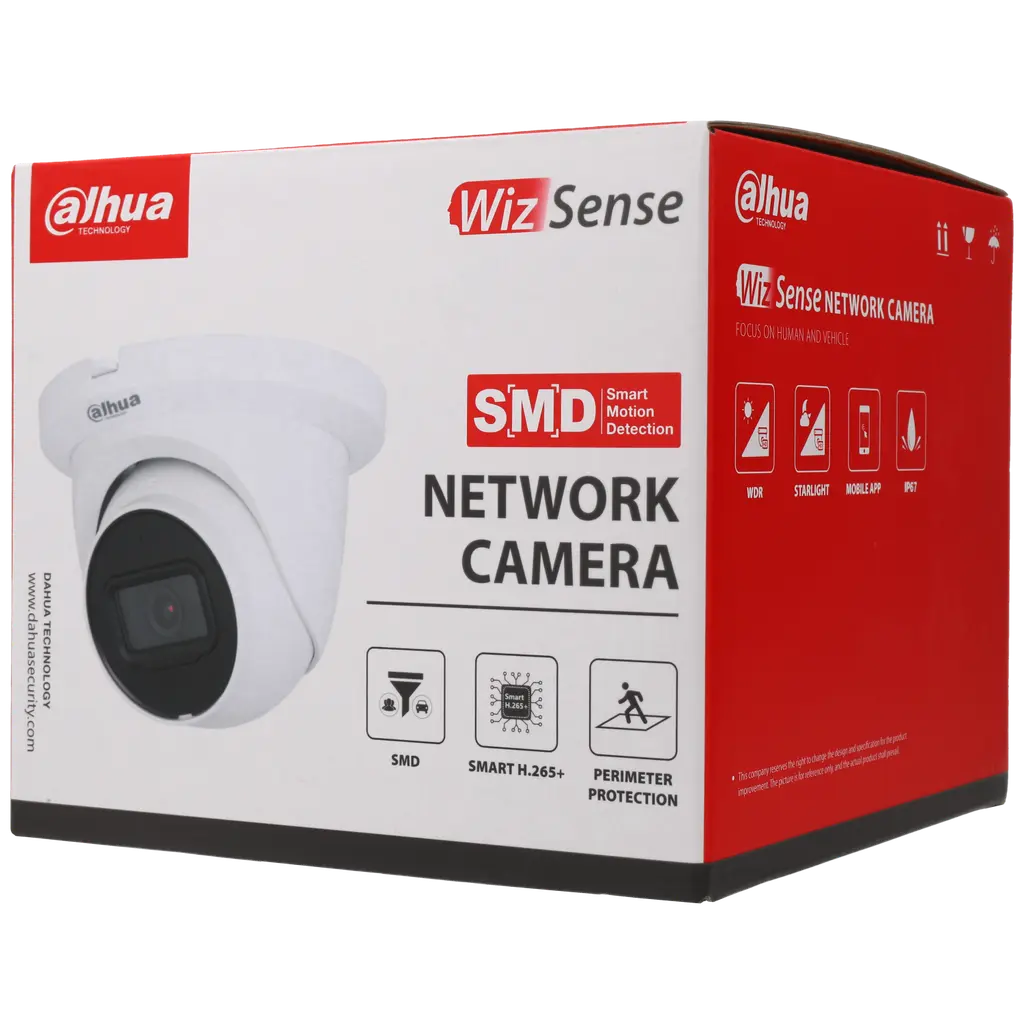 Caméra DAHUA mini-dôme IP avec 8 mégapixels et objectif fixe / Référence IPC-HDW2841TM-S - TSA Distribution