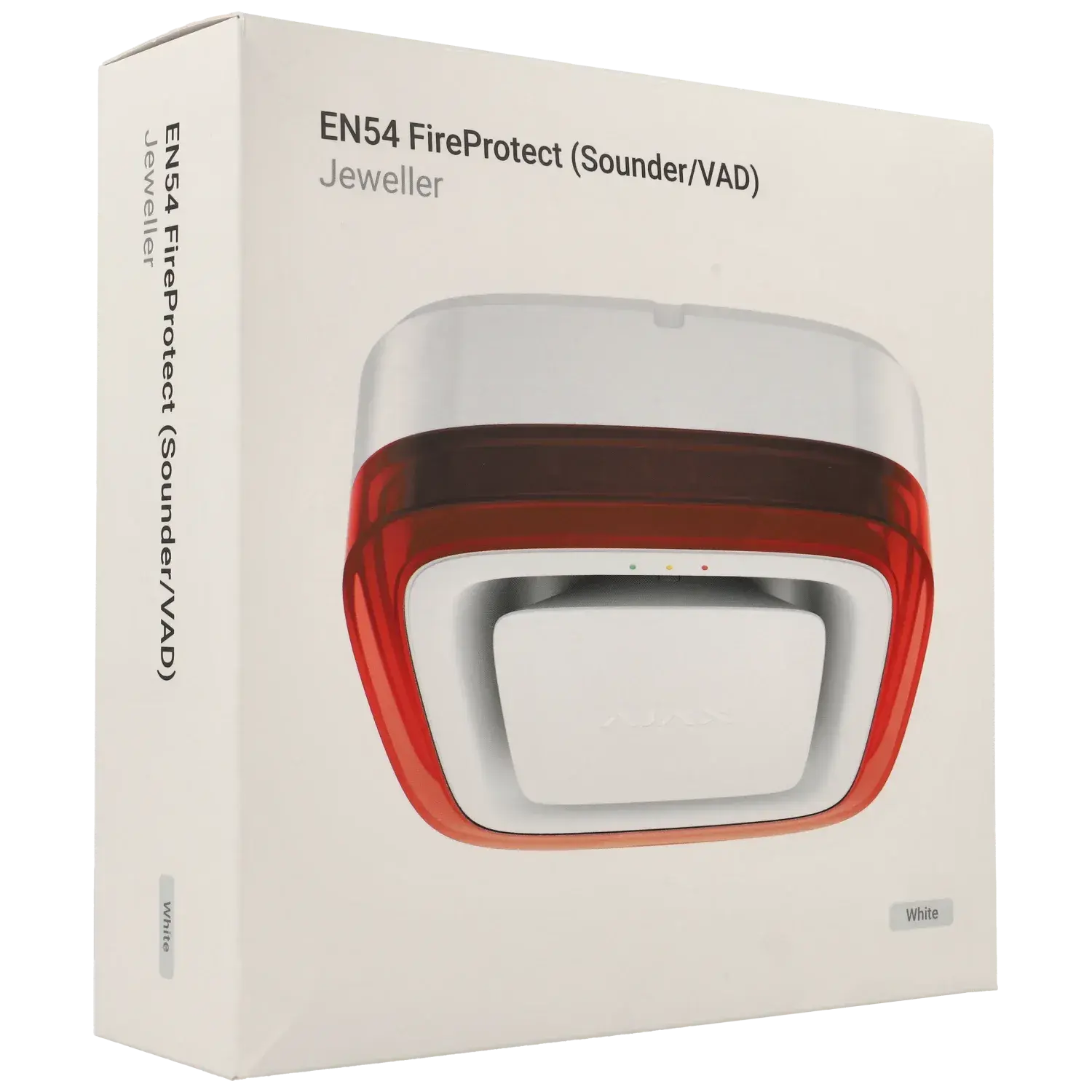 AJAX sirène, EN54-SOUNDER-VAD-W, sirène sans fil AJAX, alarme visuelle sonore, système de sécurité AJAX, sirène extérieure AJAX, alerte LED, alarme sonore sans fil, sécurité certifiée EN54, sirène intelligente AJAX, alarme résidentielle AJAX, sirène d’intrusion AJAX,